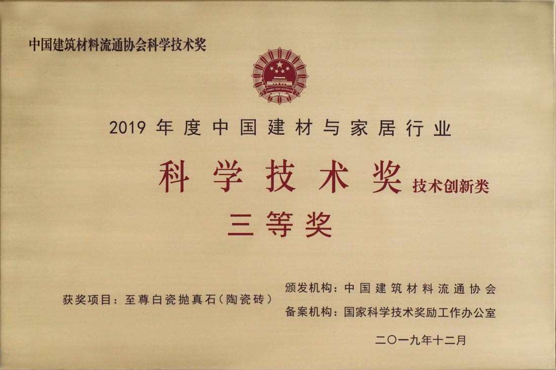 2019年度明升国际与家居行业科学手艺奖 - 偏向陶瓷